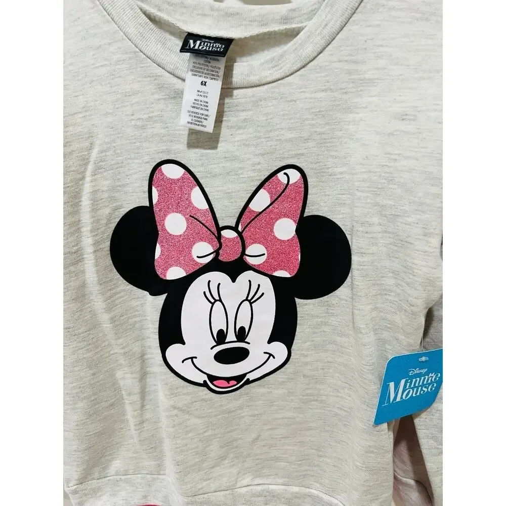 NWT❤️Disney Minnie Mouse Girls outfit set sz6X